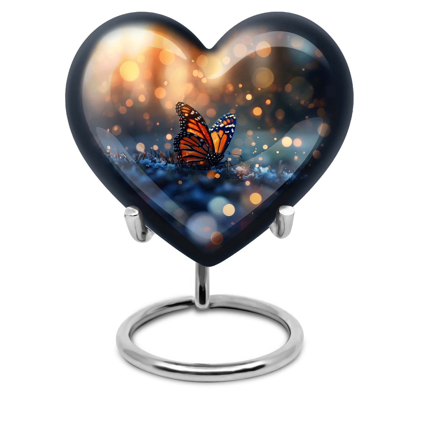 Heart-shaped Butterfly Urn