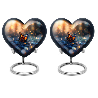 Heart-shaped Butterfly Urn