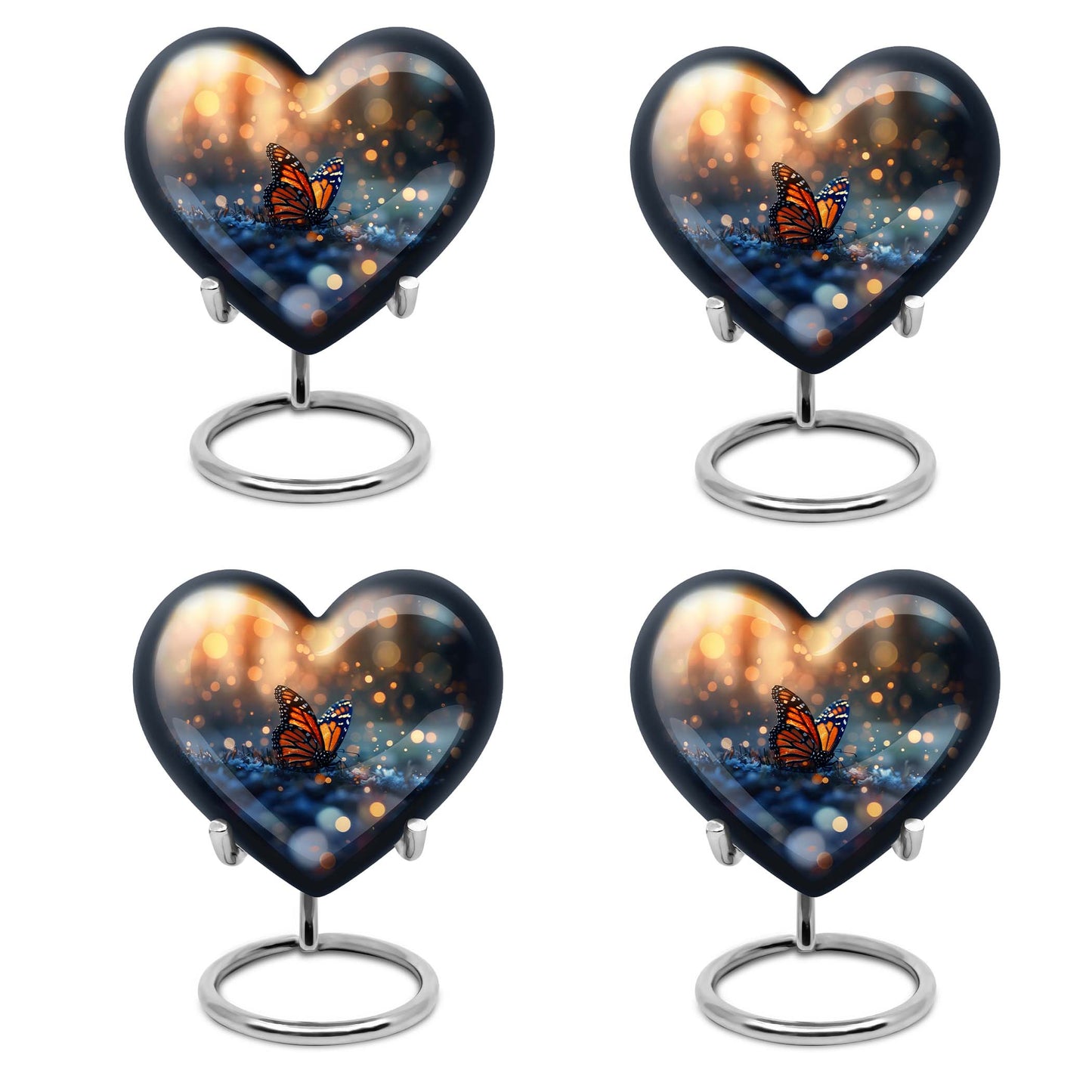 Heart-shaped Butterfly Urn