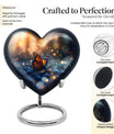 Heart-shaped Butterfly Urn