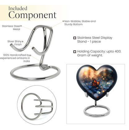 Heart-shaped Butterfly Urn