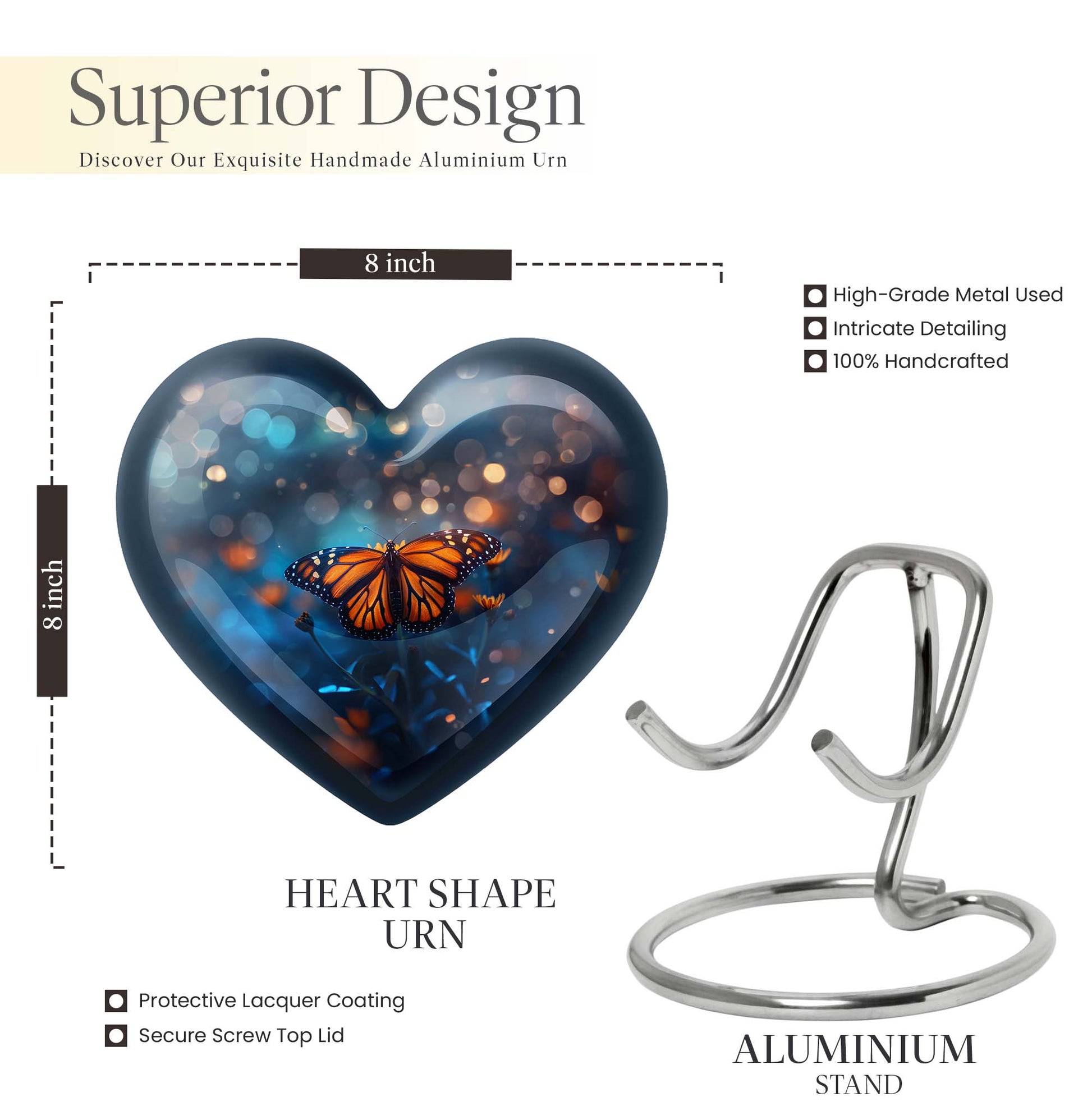 butterfly urn for adult human ashes