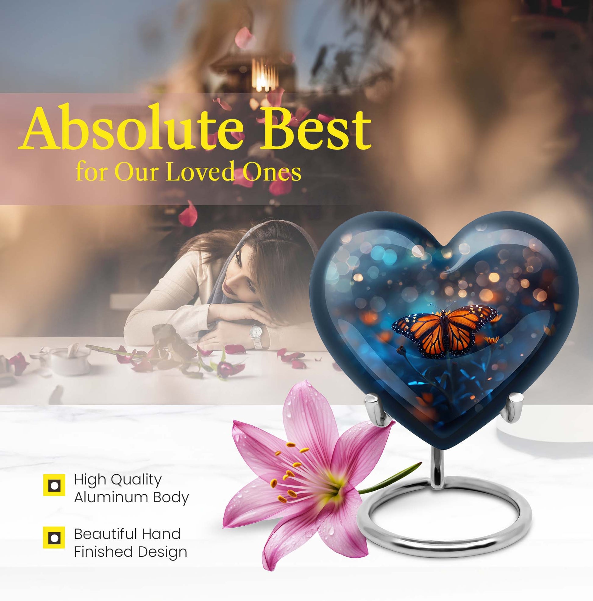 butterfly urn for adult human ashes