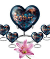 butterfly urn heart-shaped 