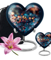 butterfly urn heart-shaped 