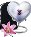 butterfly heart urn