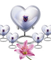 butterfly heart urn