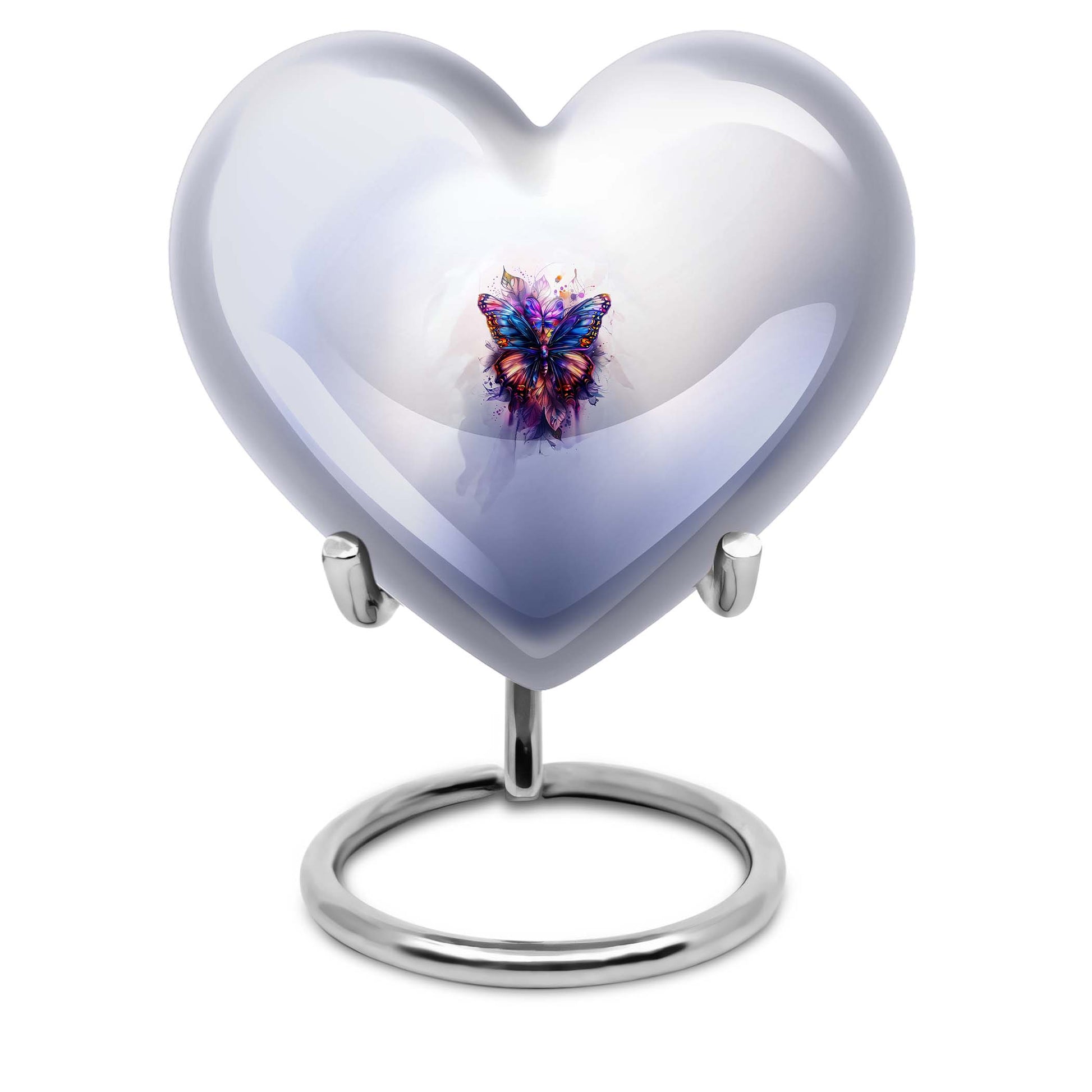 butterfly heart urn