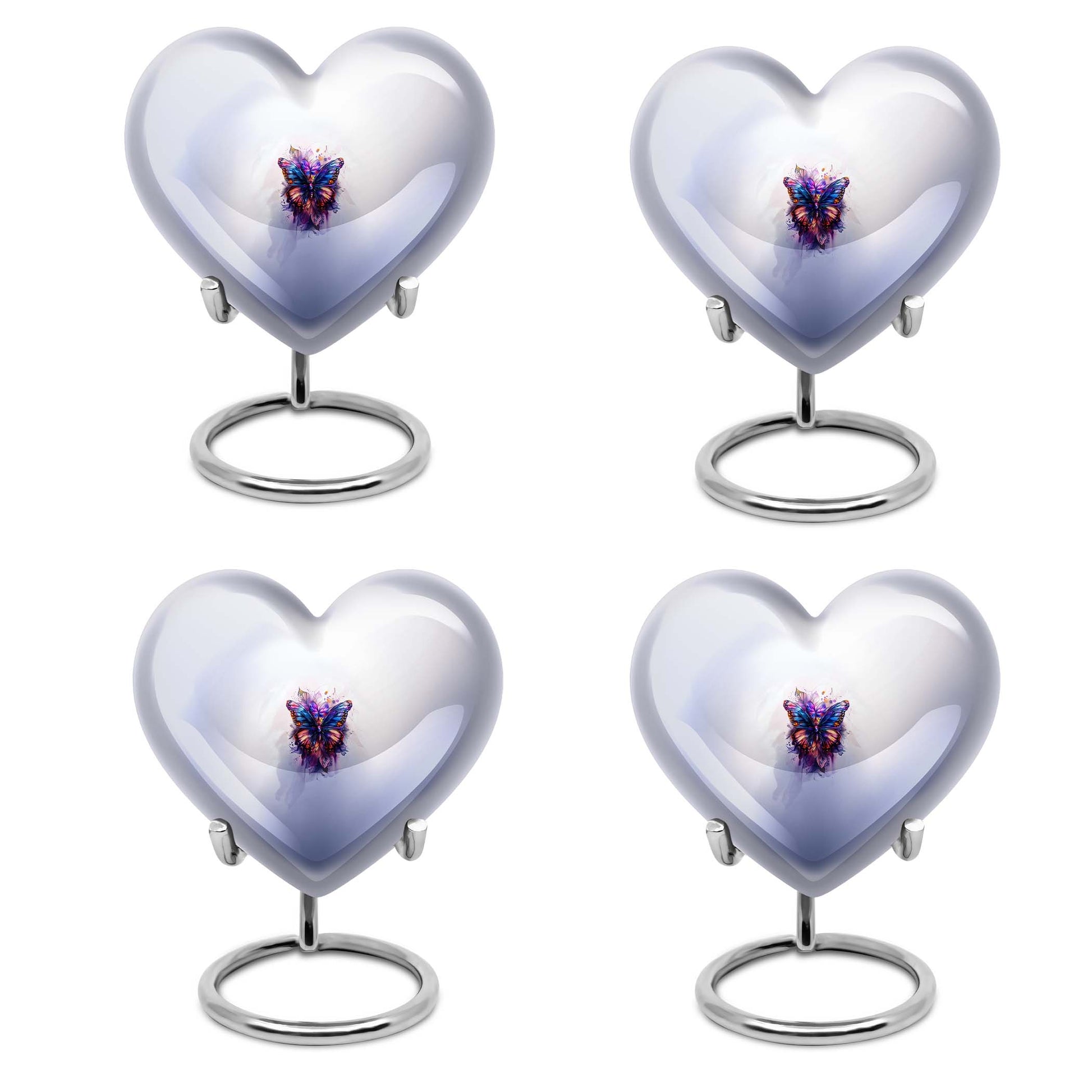 butterfly heart urn