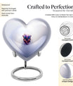 butterfly heart urn