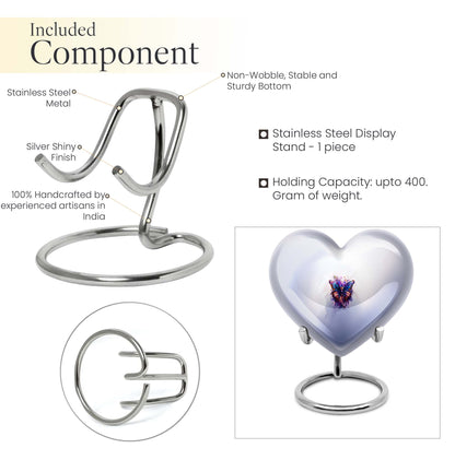 butterfly heart urn