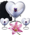 butterfly heart urn