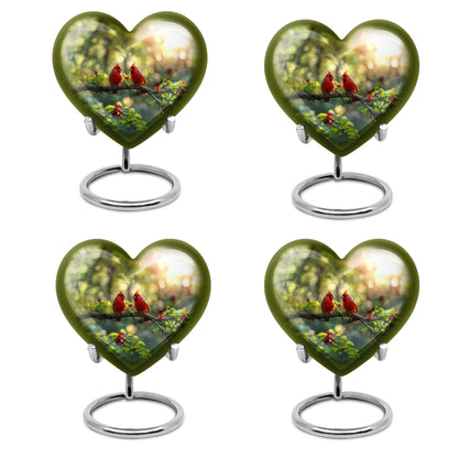 Cardinal Bird Theme 3 Inch Keepsake Pack of 4