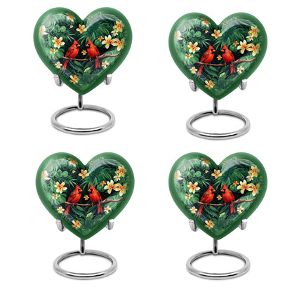 Cardinal Bird Theme 3 Inch Keepsake Pack of 4