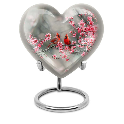 Cardinal bird Urn For Human Ashes