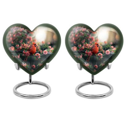Cardinal bird Urn