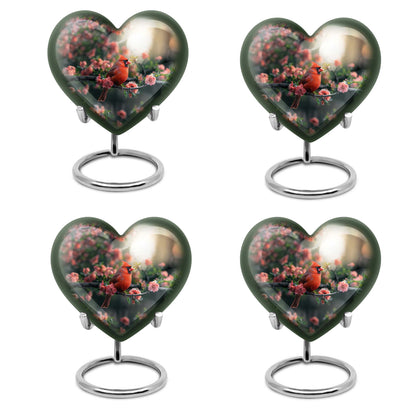 Cardinal bird Urn