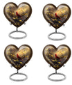 Cardinal Bird Heart-shaped Cremation Urn