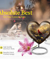Cardinal Bird Heart-shaped Cremation Urn