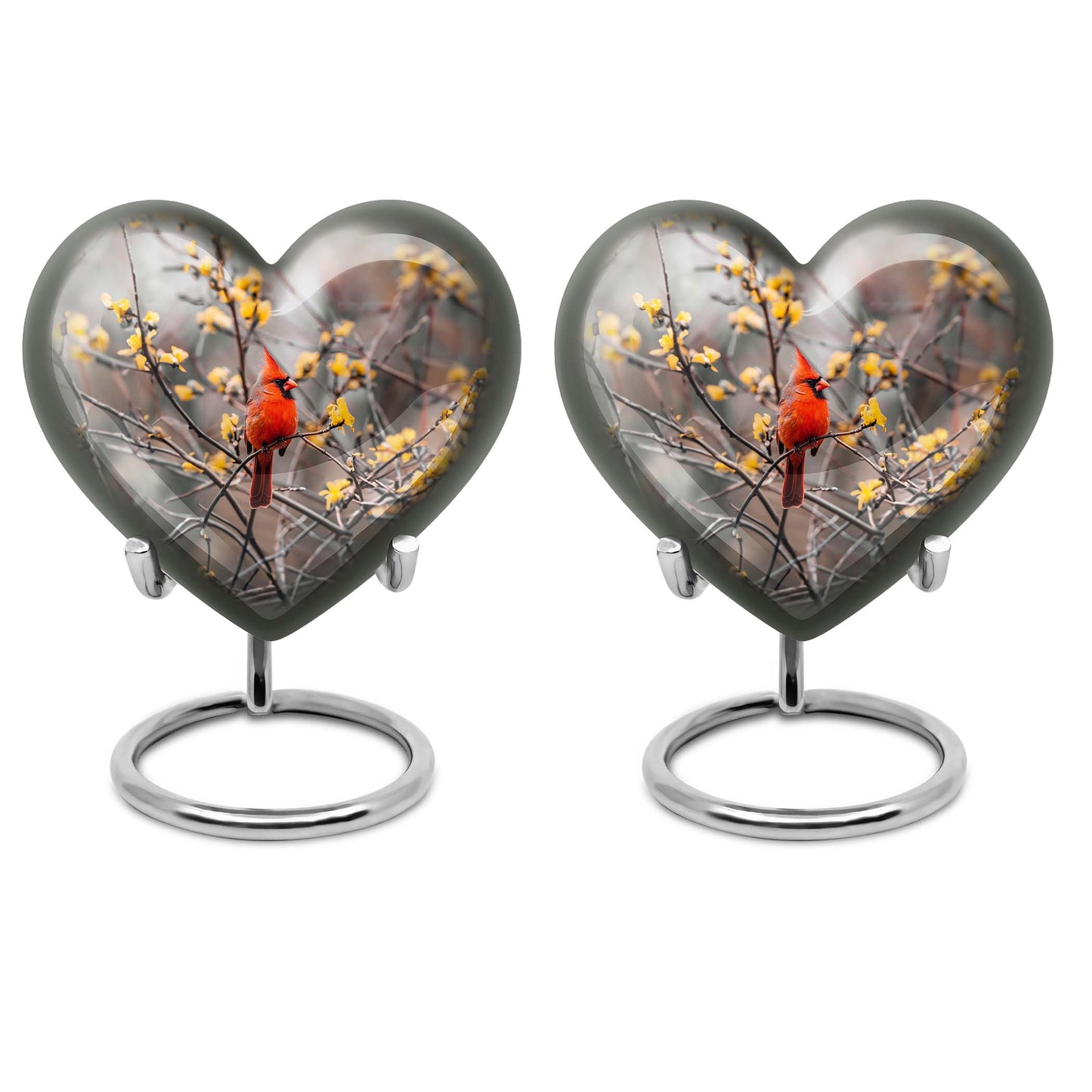 Cardinal Bird Theme 3 Inch Keepsake Pack of 2