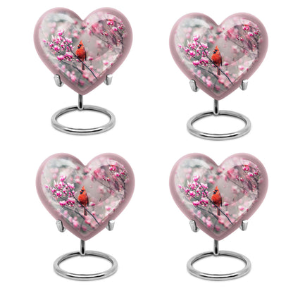 Cardinal Bird Theme 3 Inch Keepsake Pack of 4