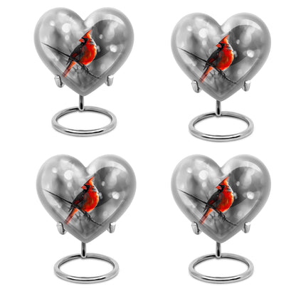 Cardinal Bird Theme 3 Inch Keepsake Pack of 4
