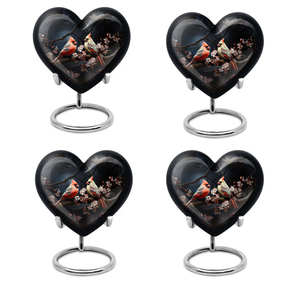 Cardinal Bird Theme 3 Inch Keepsake Pack of 4