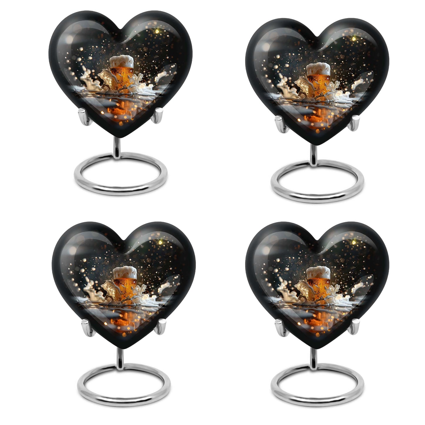 Beer Theme 3 Inch Keepsake Pack of 4