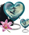 Snowboarding Theme Large Urn With 1 Keepsake Urn