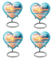 Sunset Beach Theme 3 Inch Keepsake Pack of 4
