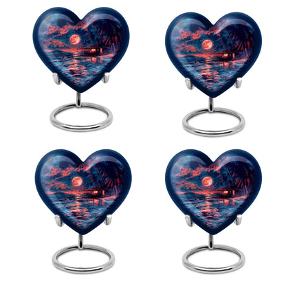 Night Beach Theme 3 Inch Keepsake Pack of 4