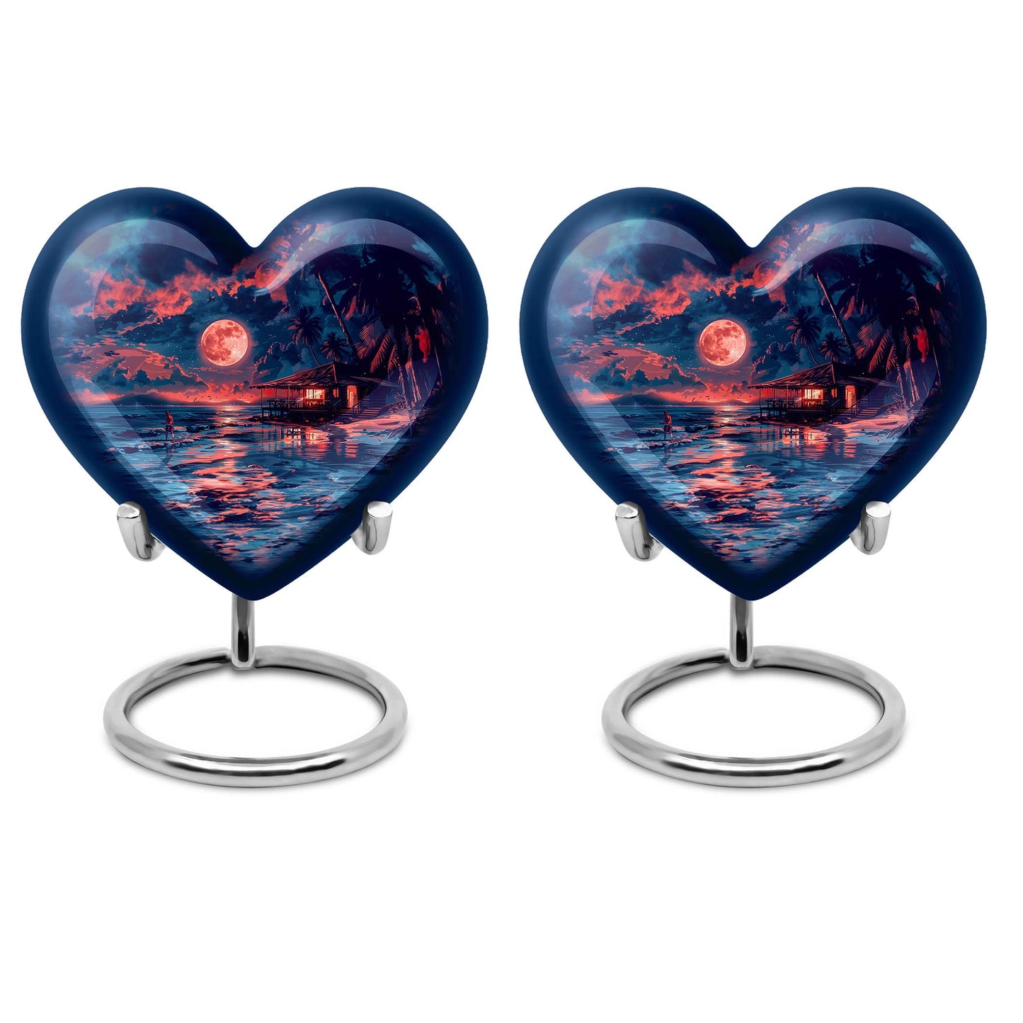 Night Beach Theme 3 Inch Keepsake Pack of 2