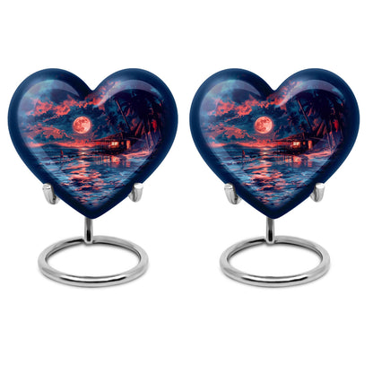 Night Beach Theme 3 Inch Keepsake Pack of 2