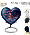 Heart-shaped Night Beach Urn