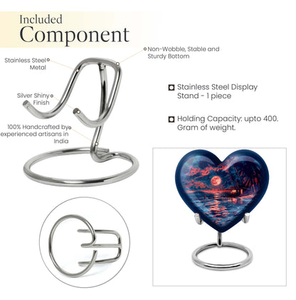 Heart-shaped Night Beach Urn