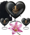 Octopus Theme Large Urn With 2 Keepsake Urn