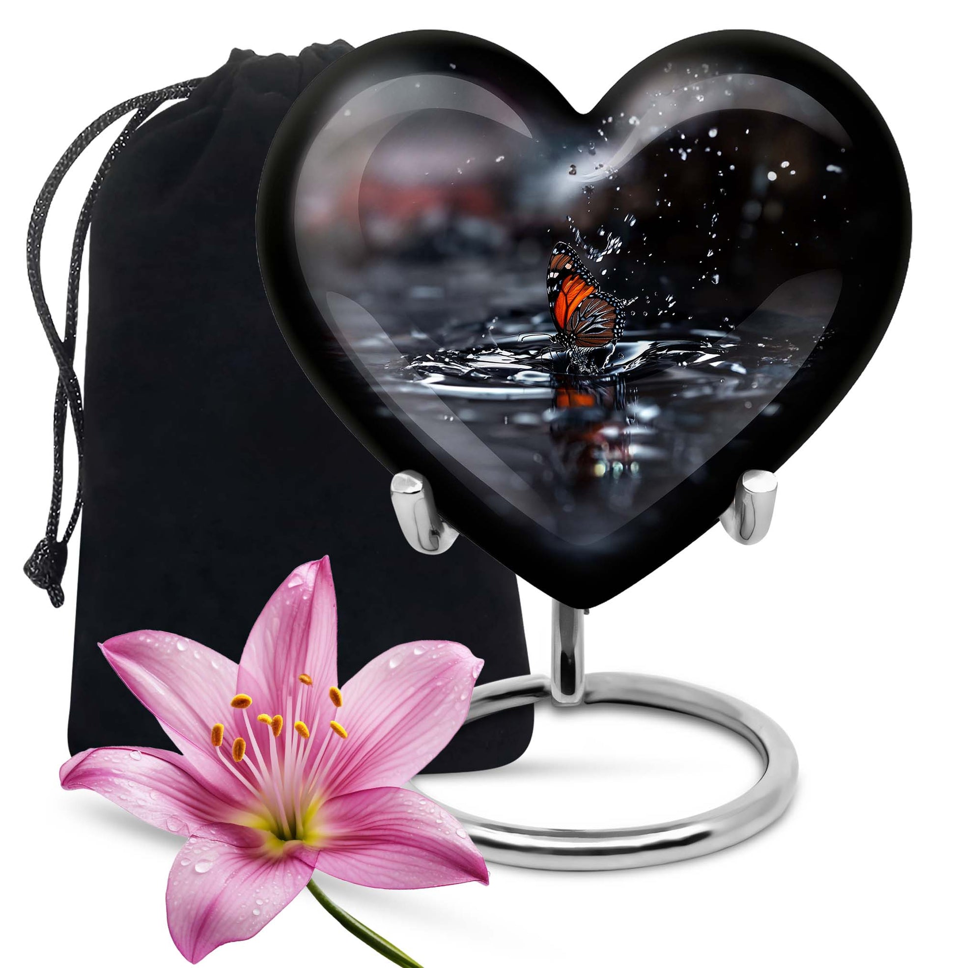 Butterfly Theme Large Urn 10 Inch