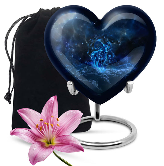heart-shaped Goat Urn