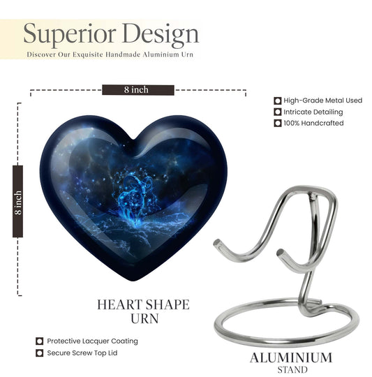 heart-shaped Goat Urn