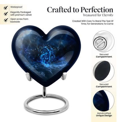 heart-shaped Goat Urn