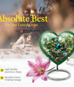 10-inch Heart-shaped Butterfly Cremation Urn