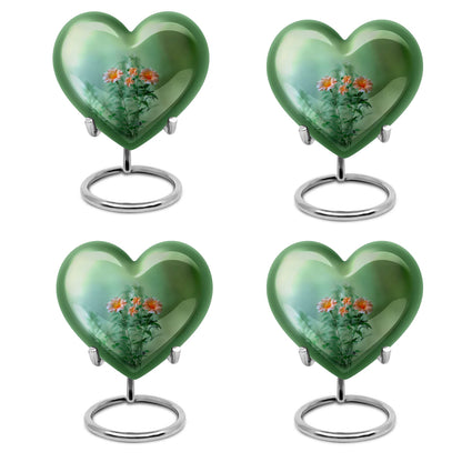 Flowers Theme 3 Inch Keepsake Pack of 4