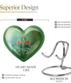 heart-shaped flowers Urn