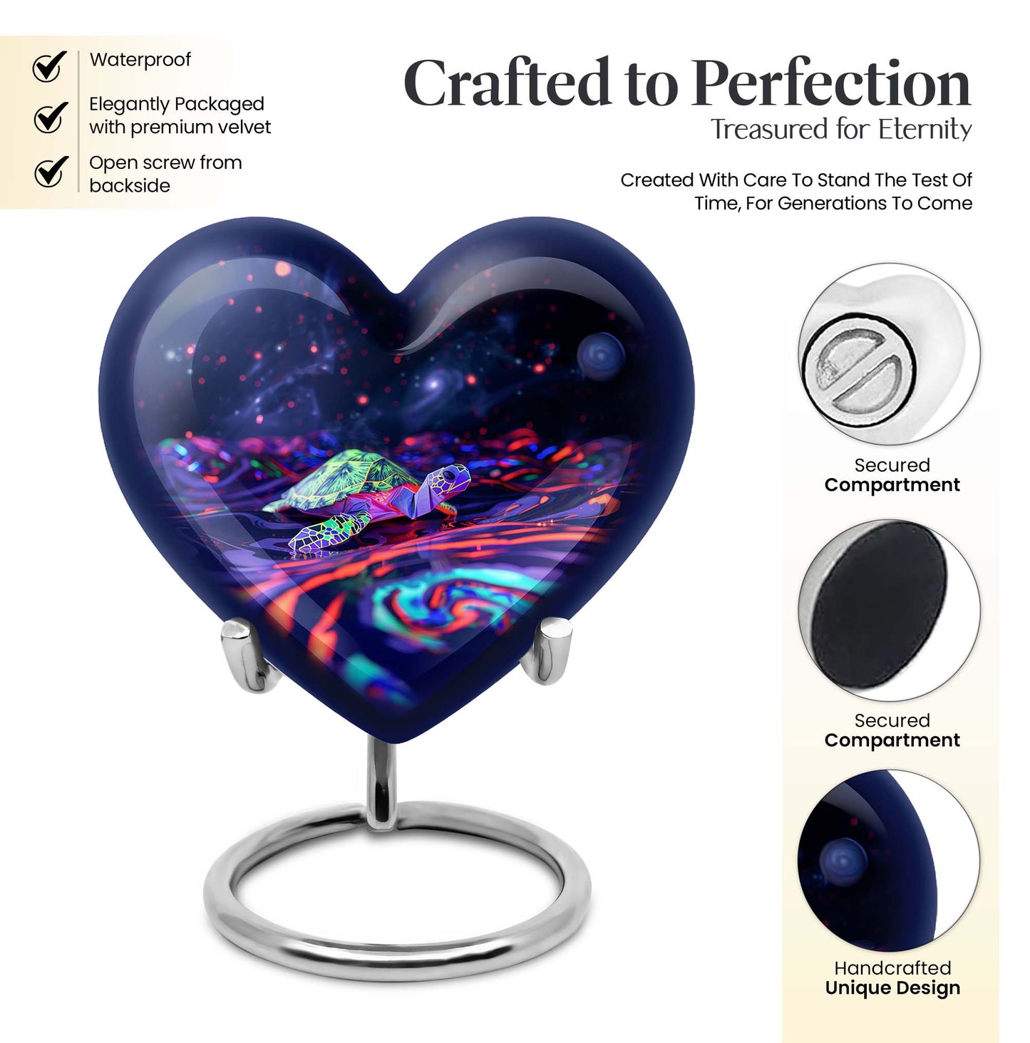 Heart-shaped Turtle Urn