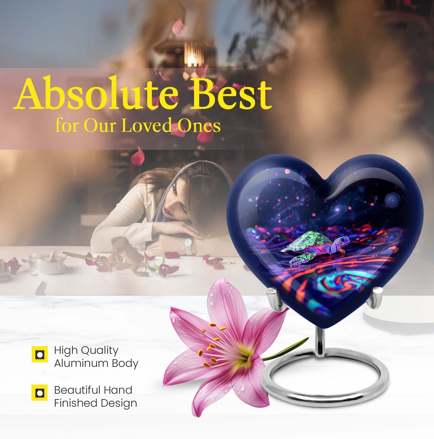 Heart-shaped Turtle Urn