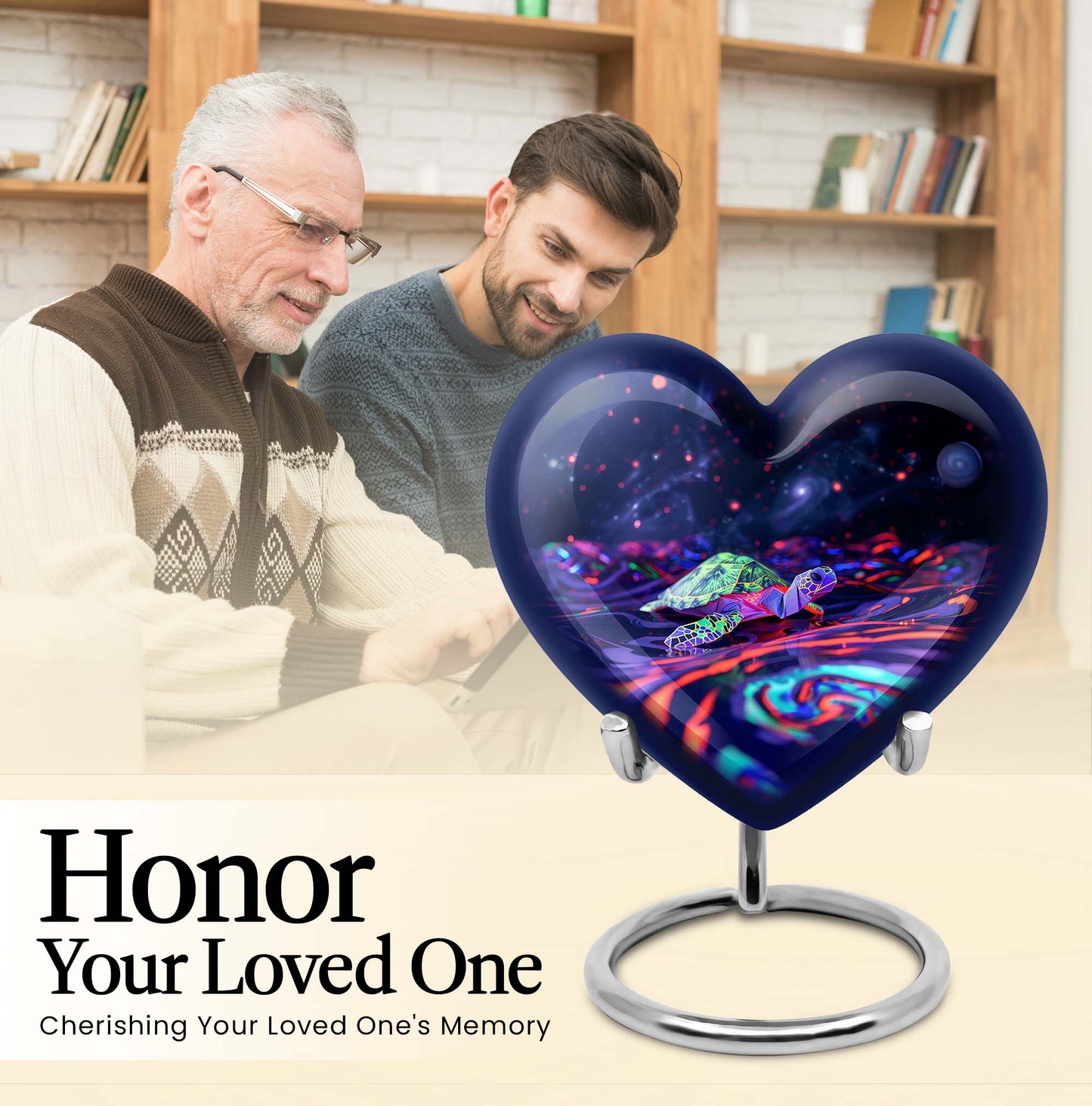 Heart-shaped Turtle Urn
