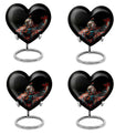 heart-shaped eagle memorial urn