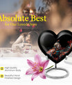 heart-shaped eagle memorial urn