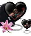 heart-shaped eagle memorial urn