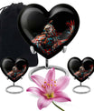 heart-shaped eagle memorial urn